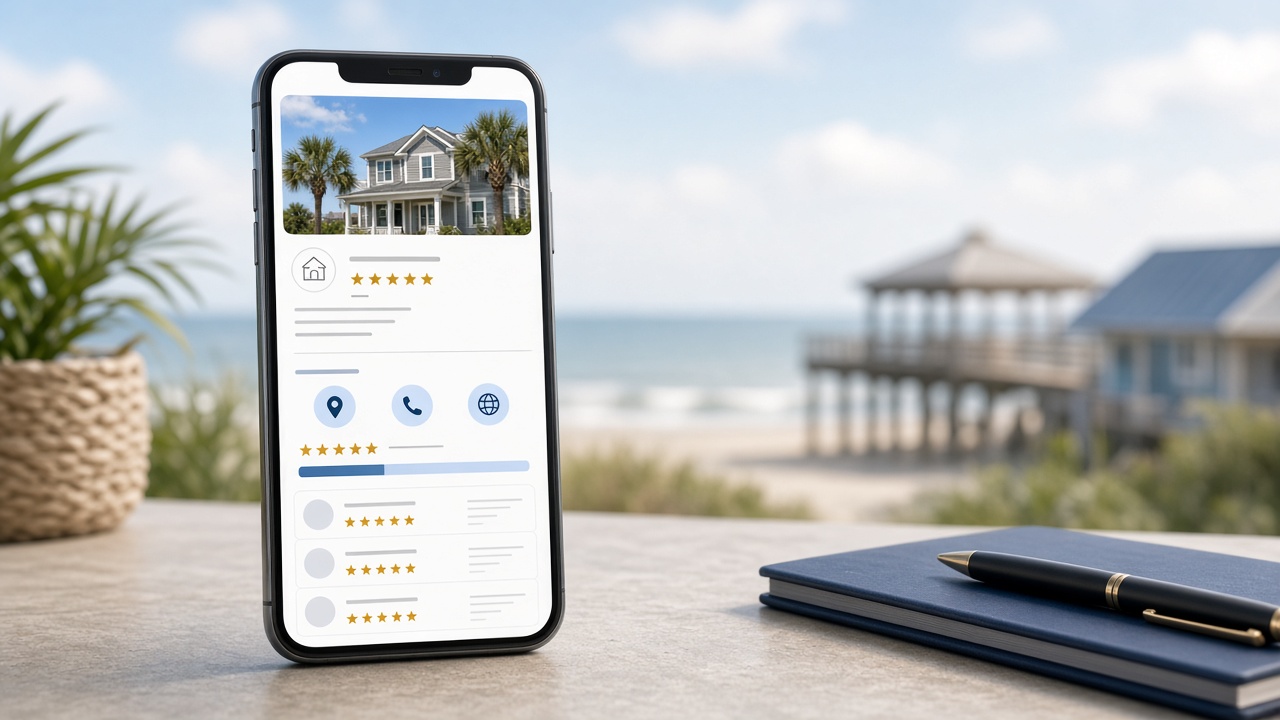 Get found locally: Google and reviews that fill the calendar for Myrtle Beach trades